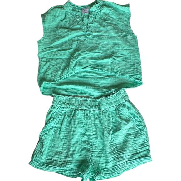 Womens Outfit Size Medium Teal LightWeight Beach Resort Summery Garden Party Fun
